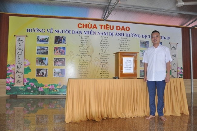 Towards the people in the South affected by Covid 19 of Tieu Dao Pagoda